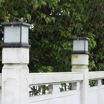 Modern Cube LED Table Lamp with Matte Finish for Outdoors