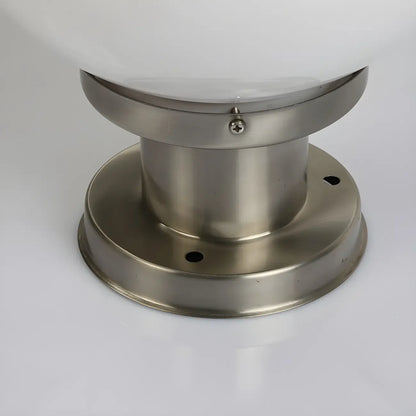 Modern White Globe Solar Outdoor Post Lights