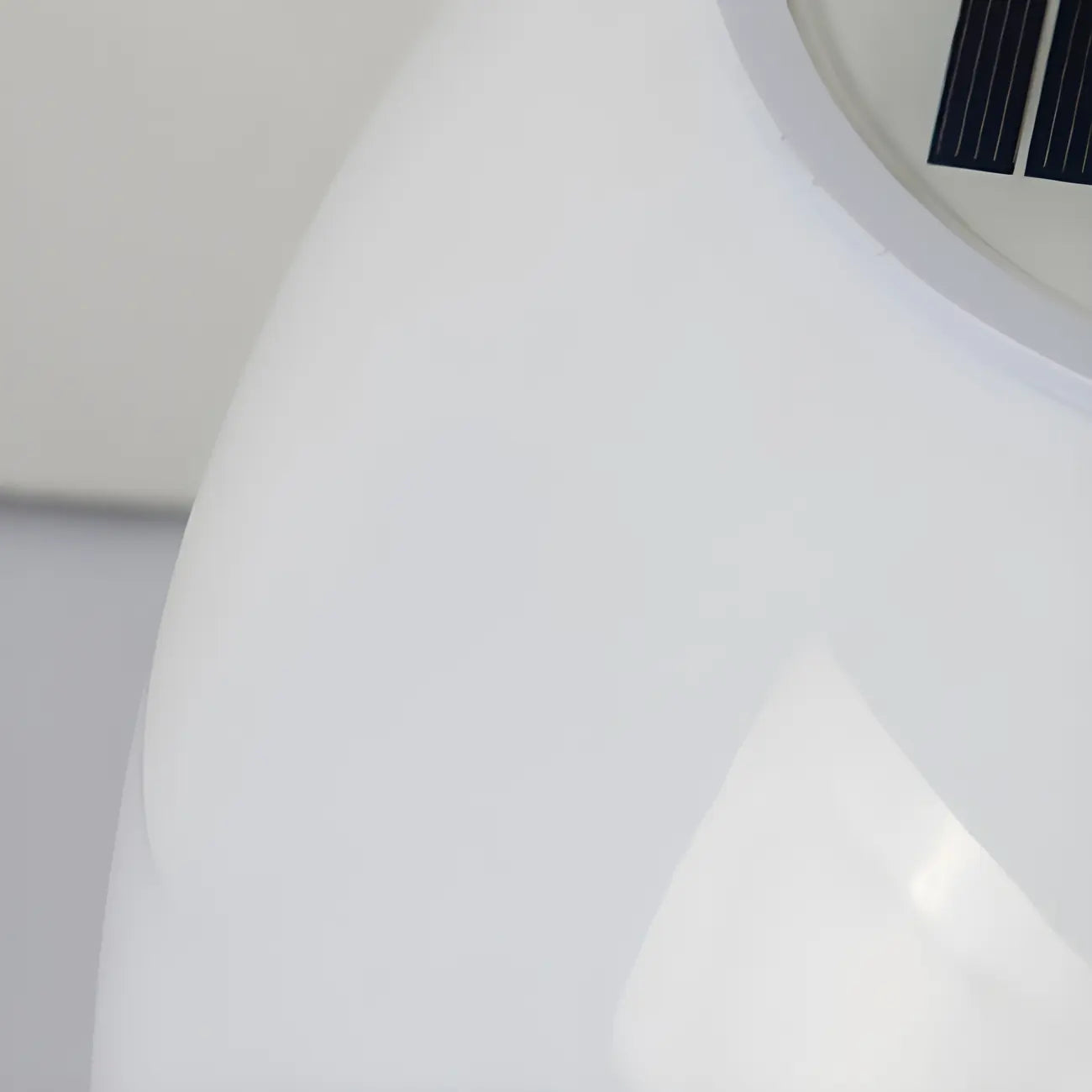 Modern White Globe Solar Outdoor Post Lights