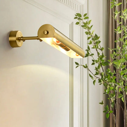 Modern Vintage Small Copper Gold Bath Vanity Light