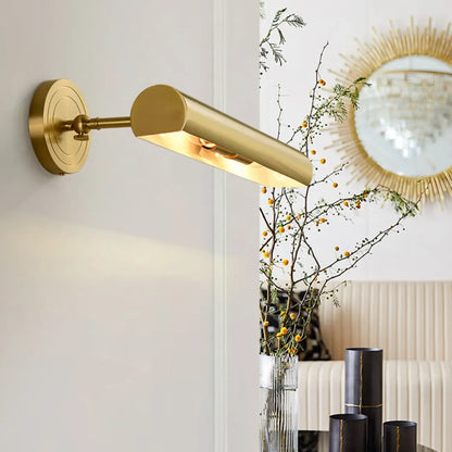 Modern Vintage Small Copper Gold Bath Vanity Light