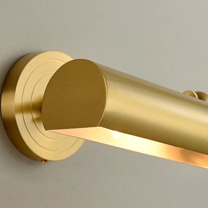 Modern Vintage Small Copper Gold Bath Vanity Light