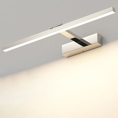 White Linear LED Wall-Mounted Vanity Light with Modern Style