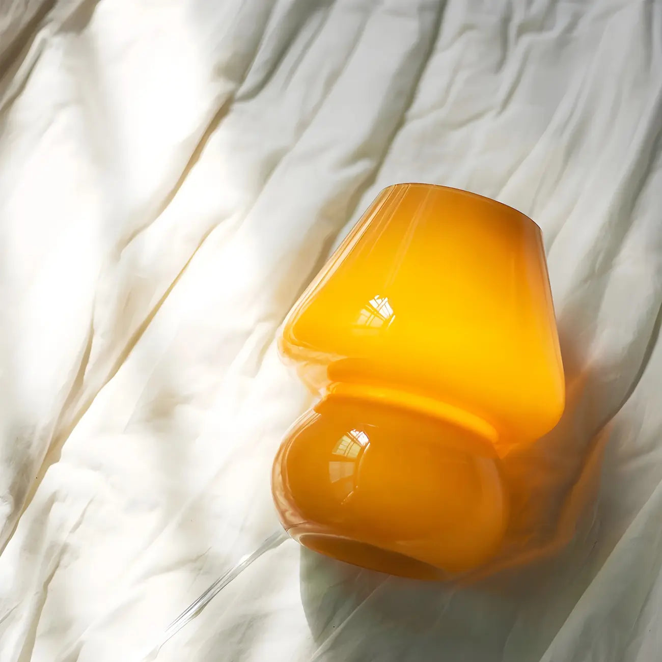 Compact Glass Table Lamp with Spiral Pattern for Residential