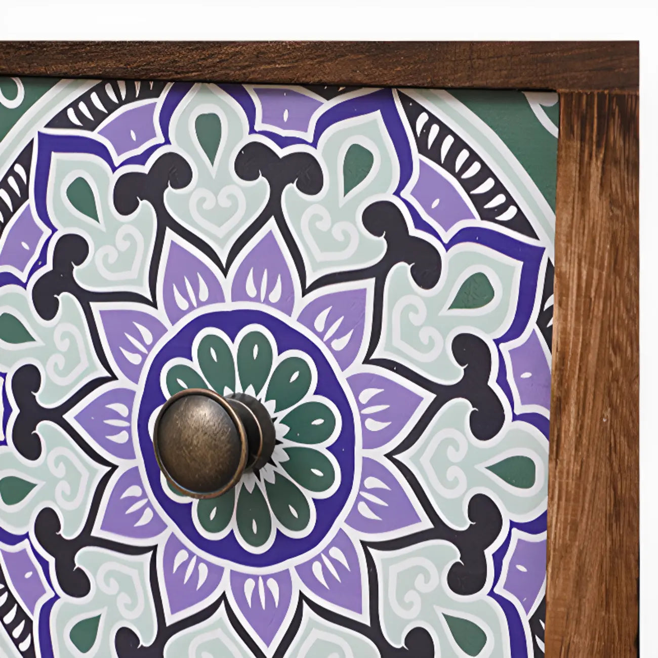 Mid-Century Modern Cabinet with Decorative patterns for Home