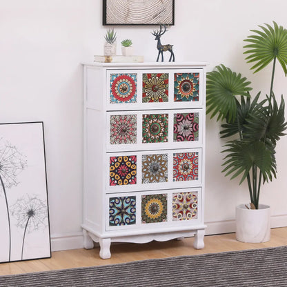 Mid-Century Modern Cabinet with Decorative patterns for Home