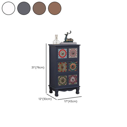 Mid-Century Modern Cabinet with Decorative patterns for Home