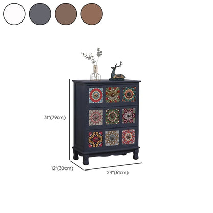 Mid-Century Modern Cabinet with Decorative patterns for Home