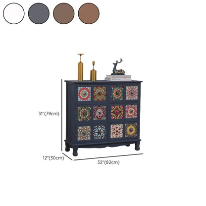 Mid-Century Modern Cabinet with Decorative patterns for Home