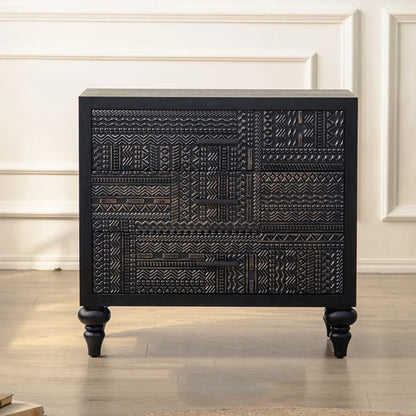 Modern Pine Sideboard with Storage for Living Room