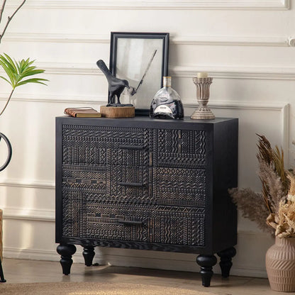 Modern Pine Sideboard with Storage for Living Room