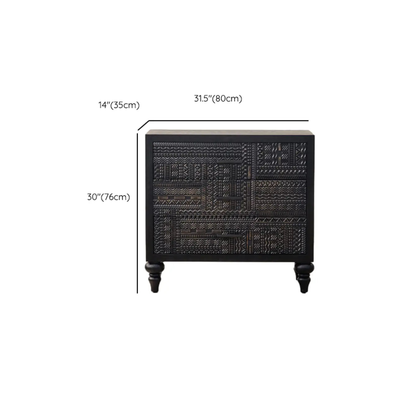 Modern Pine Sideboard with Storage for Living Room