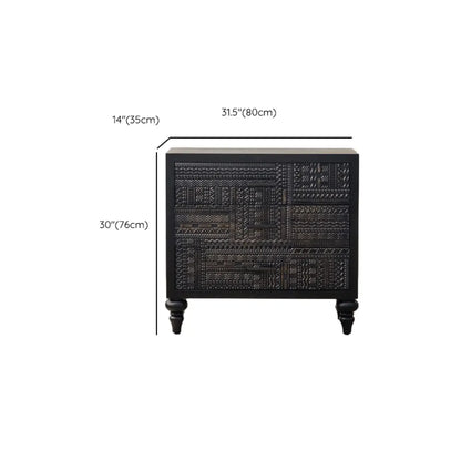 Modern Pine Sideboard with Storage for Living Room
