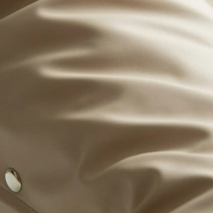 Modern Beige Leather Accent Armchair with Swivel