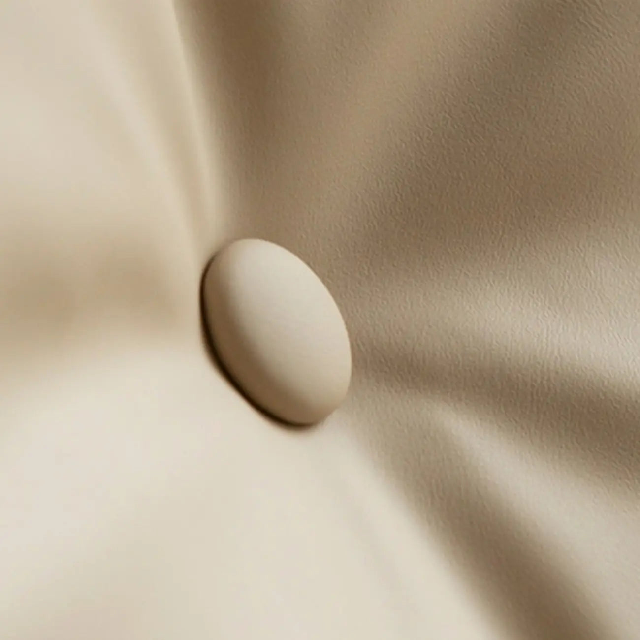 Modern Beige Leather Accent Armchair with Swivel