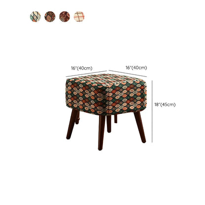 Scandinavian Patterned Upholstery Lounge Chair