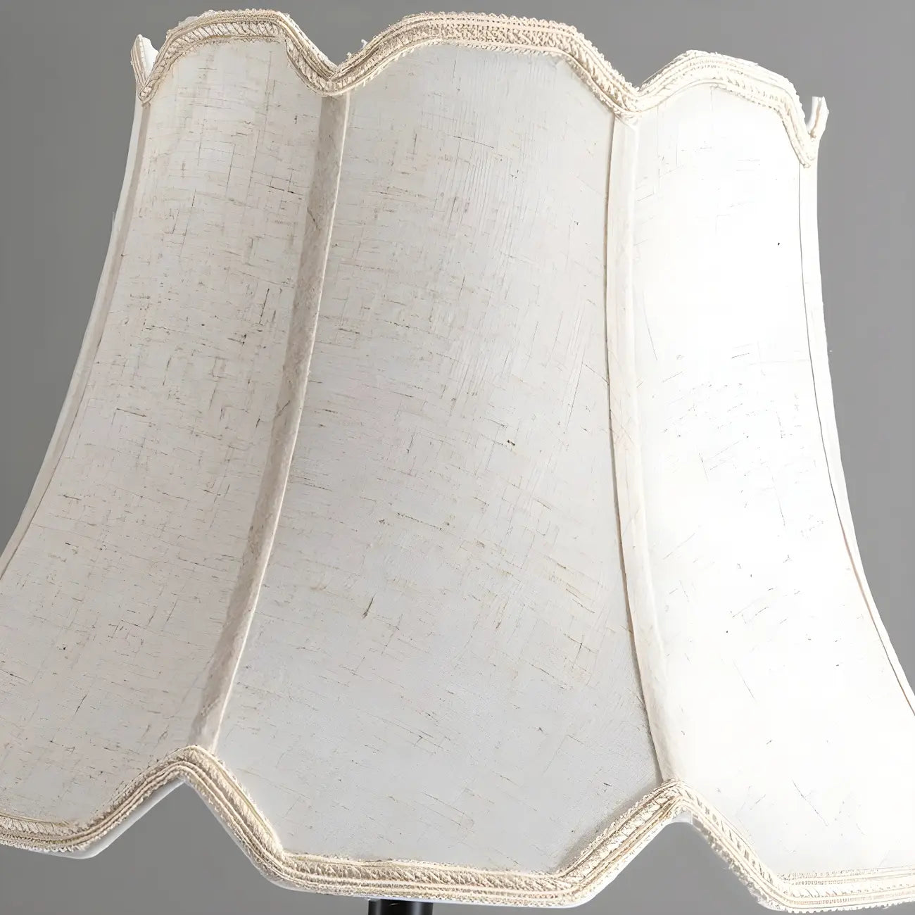 Elegant Traditional Floor Lamp with Geometric Fabric Shade for Living Room