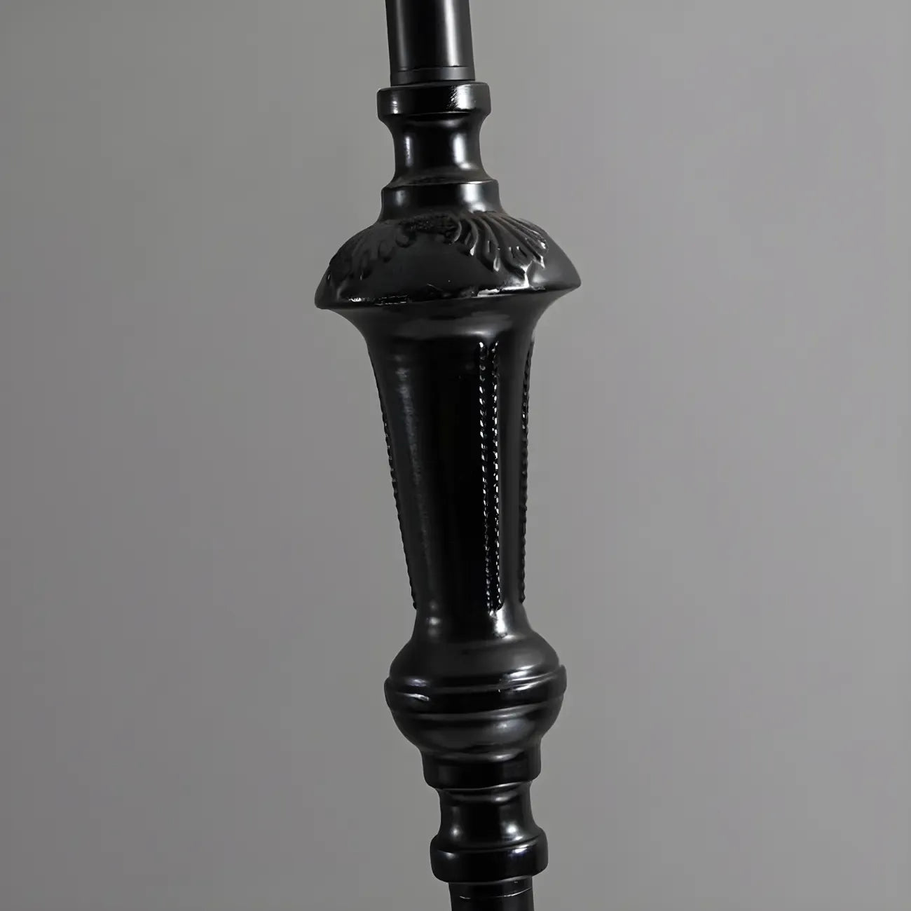 Elegant Traditional Floor Lamp with Geometric Fabric Shade for Living Room