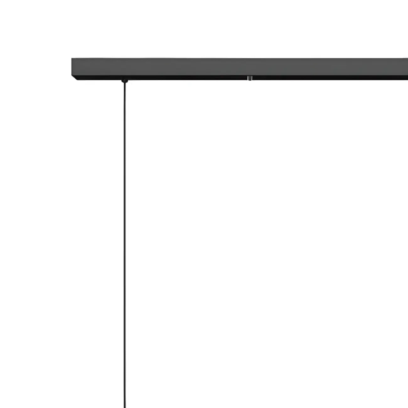 Simple Black Linear Island Light for Kitchen Metal Pendant Light