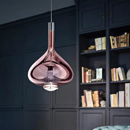 Modern Smoky Glass Sky Fall Pendant Lamp for Living Room