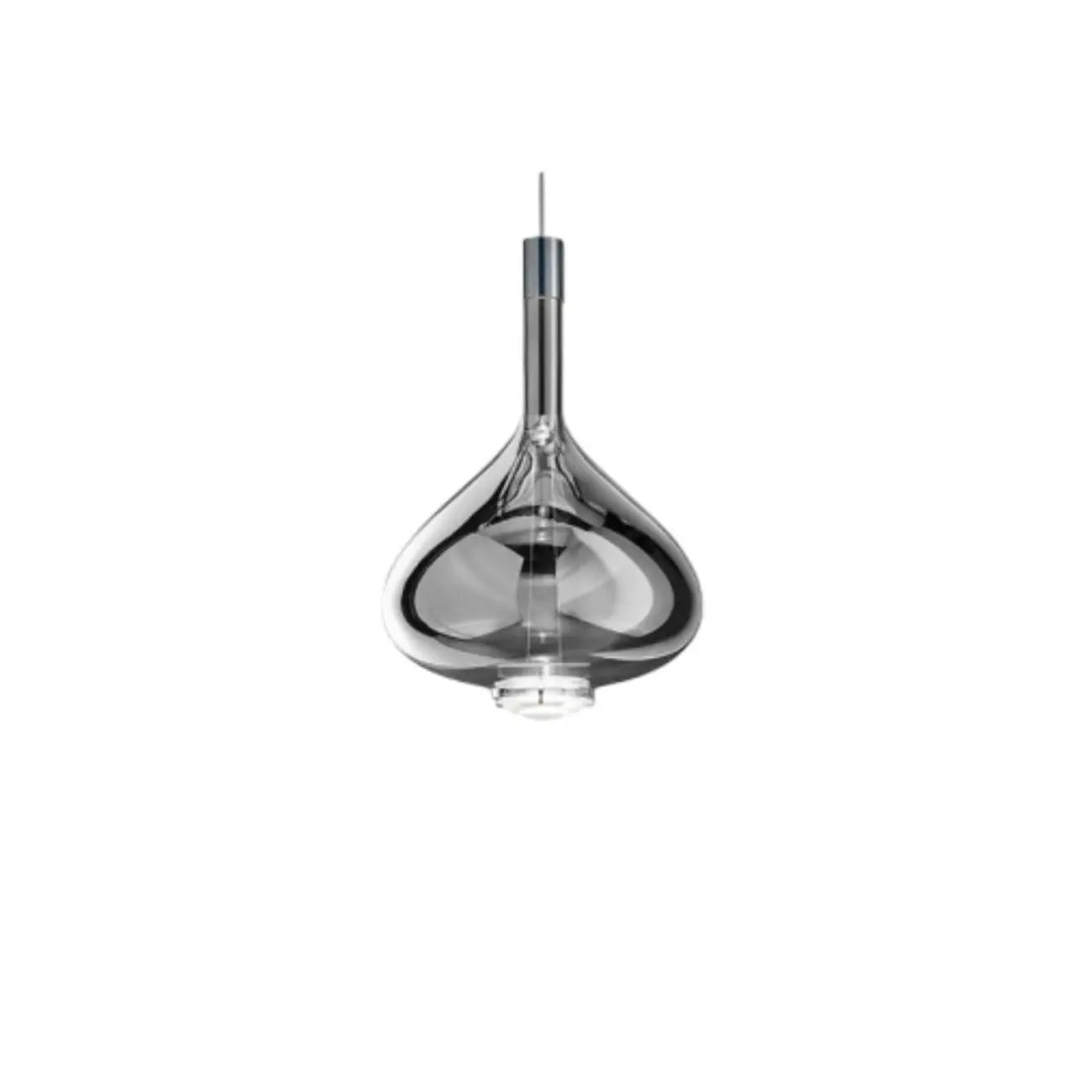 Modern Smoky Glass Sky Fall Pendant Lamp for Living Room