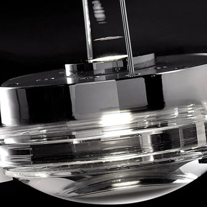 Modern Smoky Glass Sky Fall Pendant Lamp for Living Room