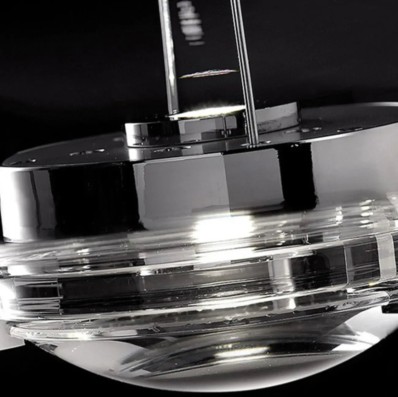 Modern Smoky Glass Sky Fall Pendant Lamp for Living Room