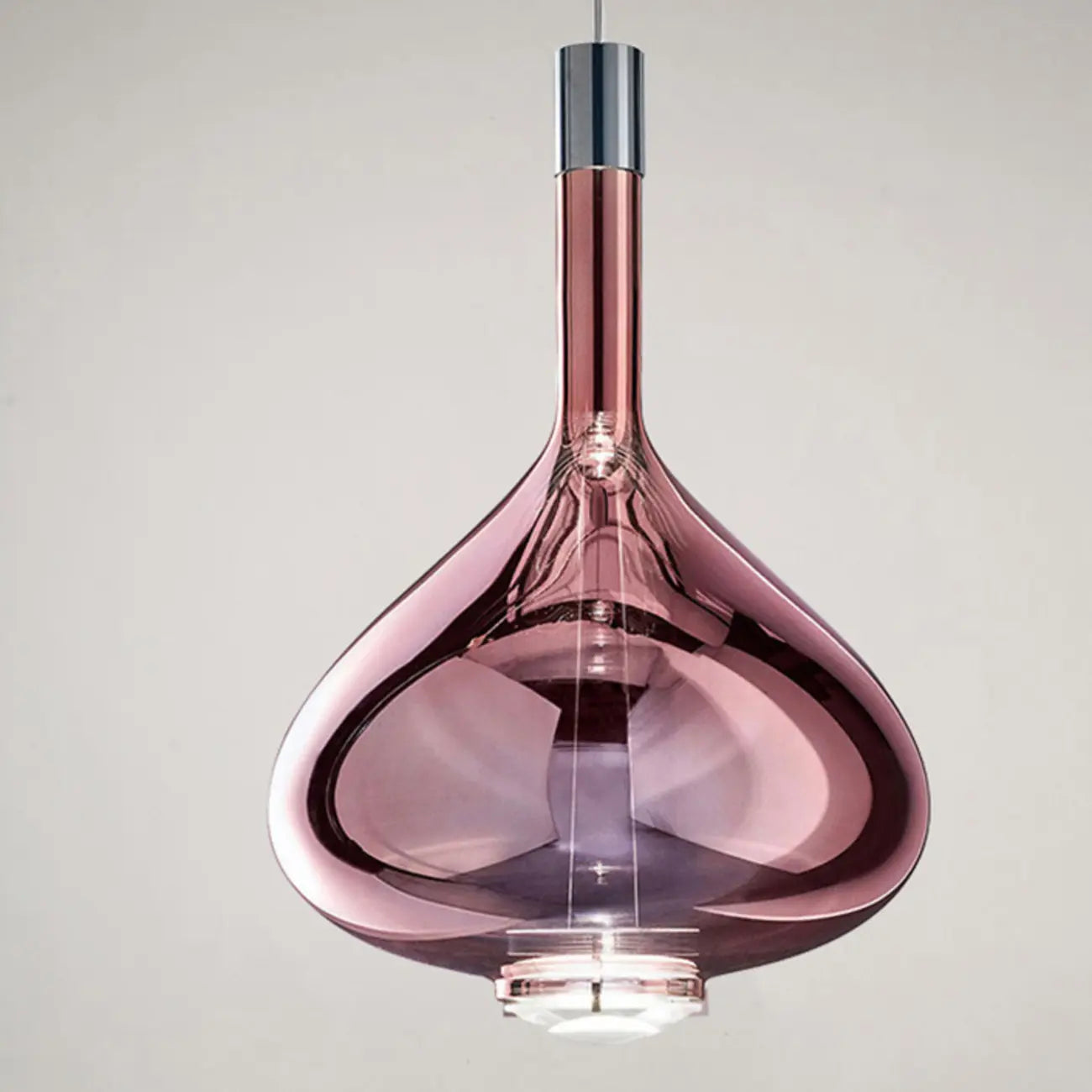 Modern Smoky Glass Sky Fall Pendant Lamp for Living Room