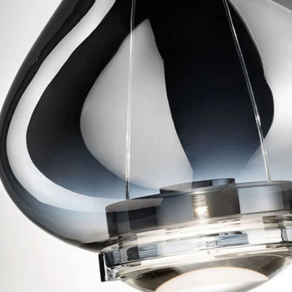 Modern Smoky Glass Sky Fall Pendant Lamp for Living Room