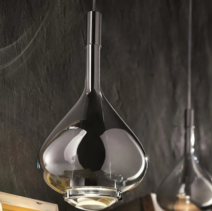 Modern Smoky Glass Sky Fall Pendant Lamp for Living Room