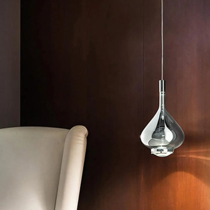 Modern Smoky Glass Sky Fall Pendant Lamp for Living Room