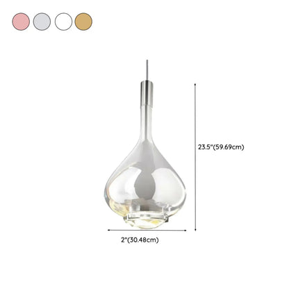 Modern Smoky Glass Sky Fall Pendant Lamp for Living Room