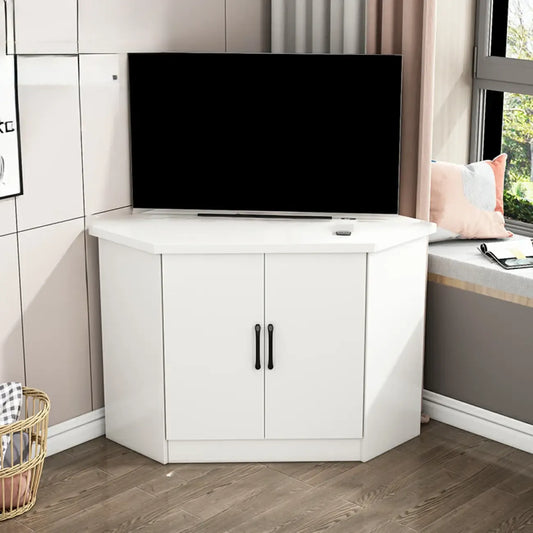 Modern Manufactured Wood Corner Utility Cabinet for Living Room