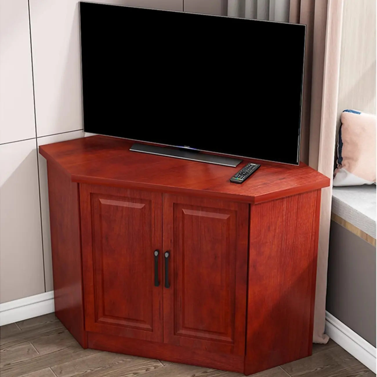 Modern Manufactured Wood Corner Utility Cabinet for Living Room