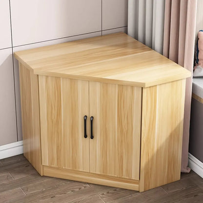 Modern Manufactured Wood Corner Utility Cabinet for Living Room
