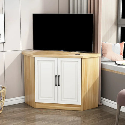 Modern Manufactured Wood Corner Utility Cabinet for Living Room