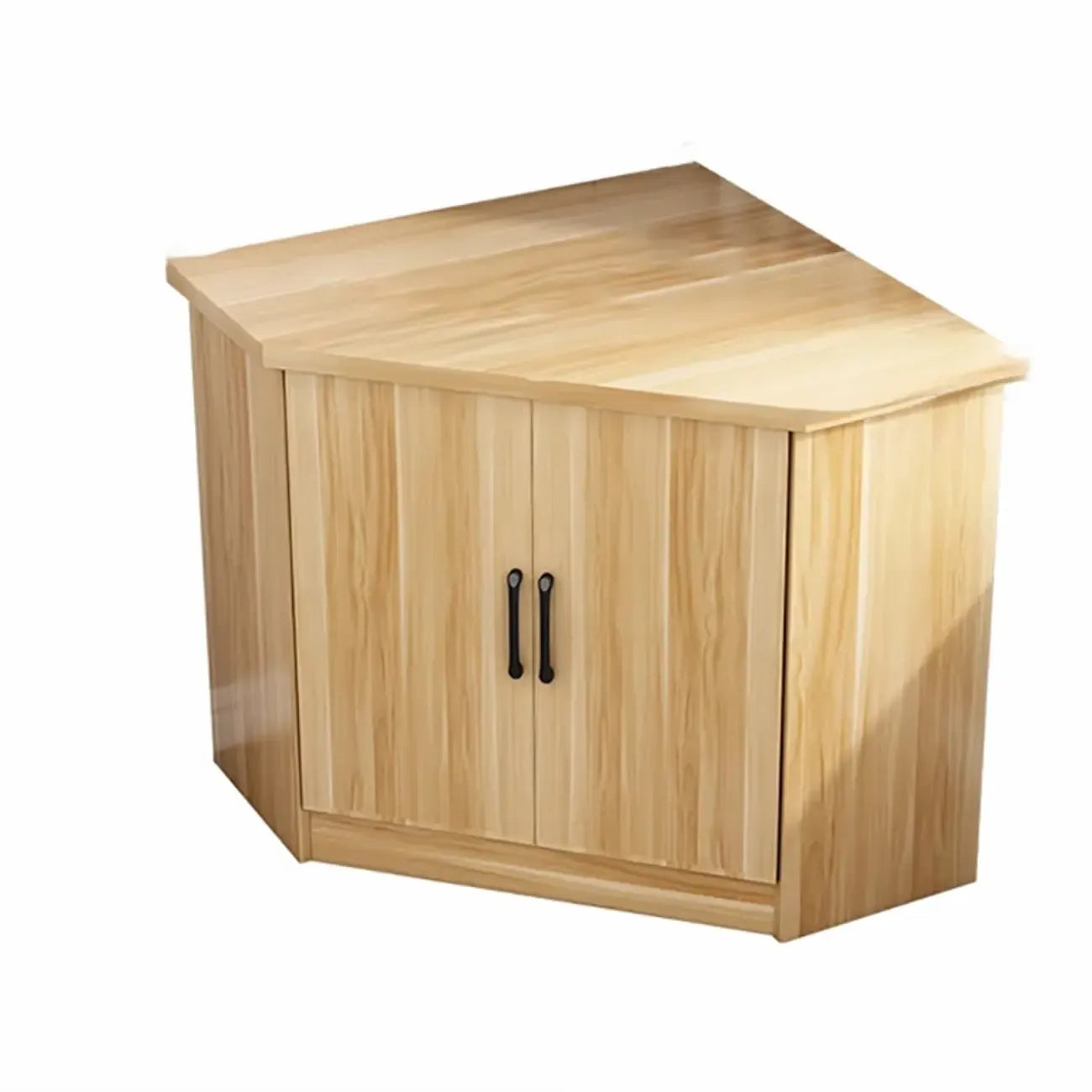 Modern Manufactured Wood Corner Utility Cabinet for Living Room