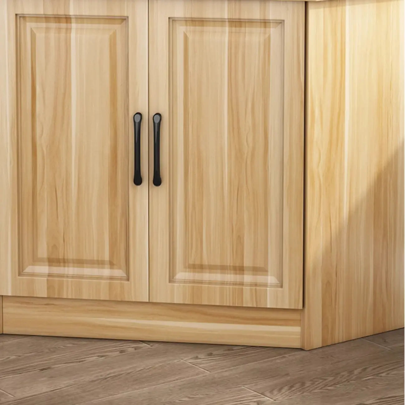Modern Manufactured Wood Corner Utility Cabinet for Living Room