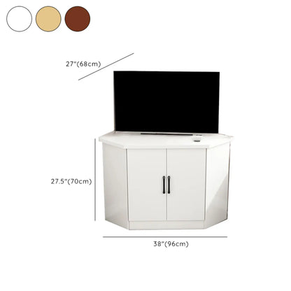 Modern Manufactured Wood Corner Utility Cabinet for Living Room