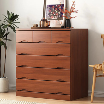 Industrial Solid Wood Combo Dressers with 5-Drawers for Bedroom