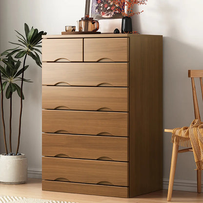 Industrial Solid Wood Combo Dressers with 5-Drawers for Bedroom