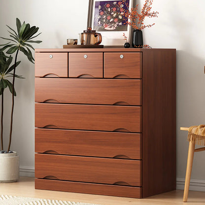Industrial Solid Wood Combo Dressers with 5-Drawers for Bedroom
