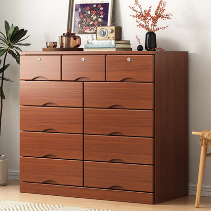 Industrial Solid Wood Combo Dressers with 5-Drawers for Bedroom