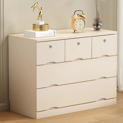 Industrial Solid Wood Combo Dressers with 5-Drawers for Bedroom