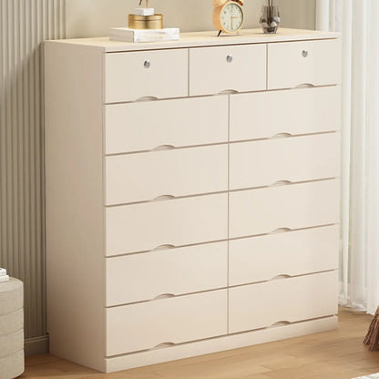 Industrial Solid Wood Combo Dressers with 5-Drawers for Bedroom