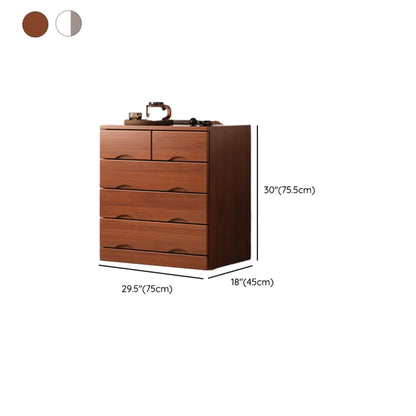 Industrial Solid Wood Combo Dressers with 5-Drawers for Bedroom