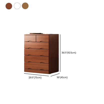 Industrial Solid Wood Combo Dressers with 5-Drawers for Bedroom