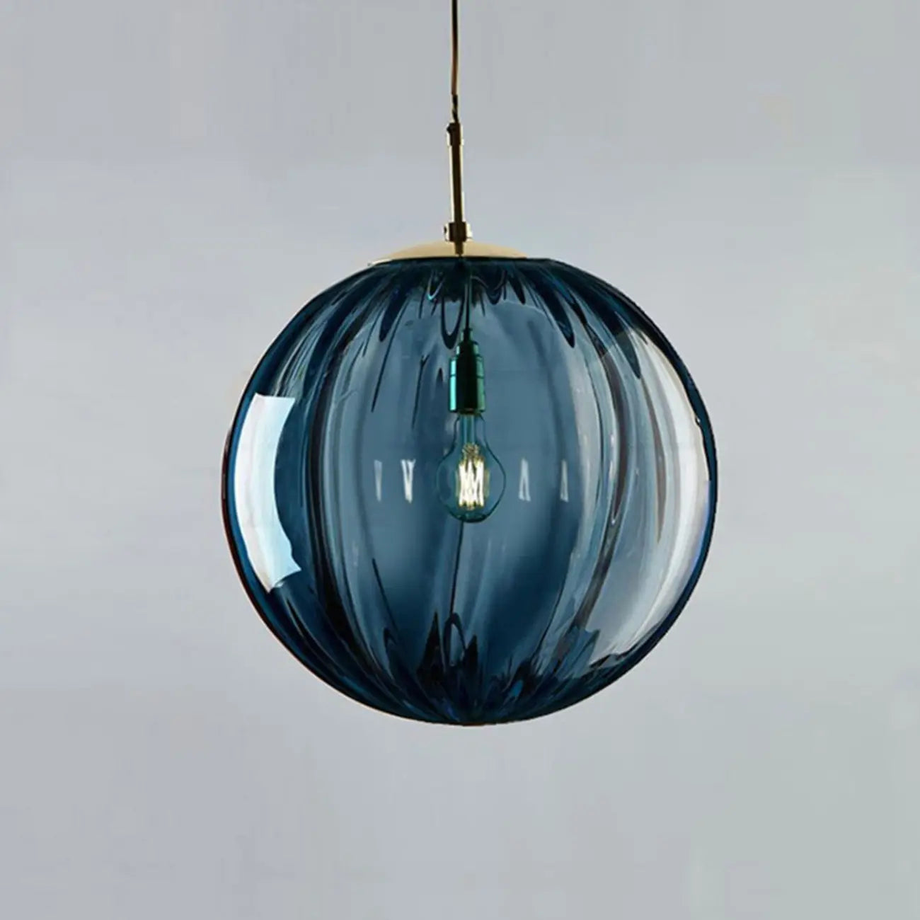 Modern Smoky Glass LED Globe Pendant Light Design for Bedroom