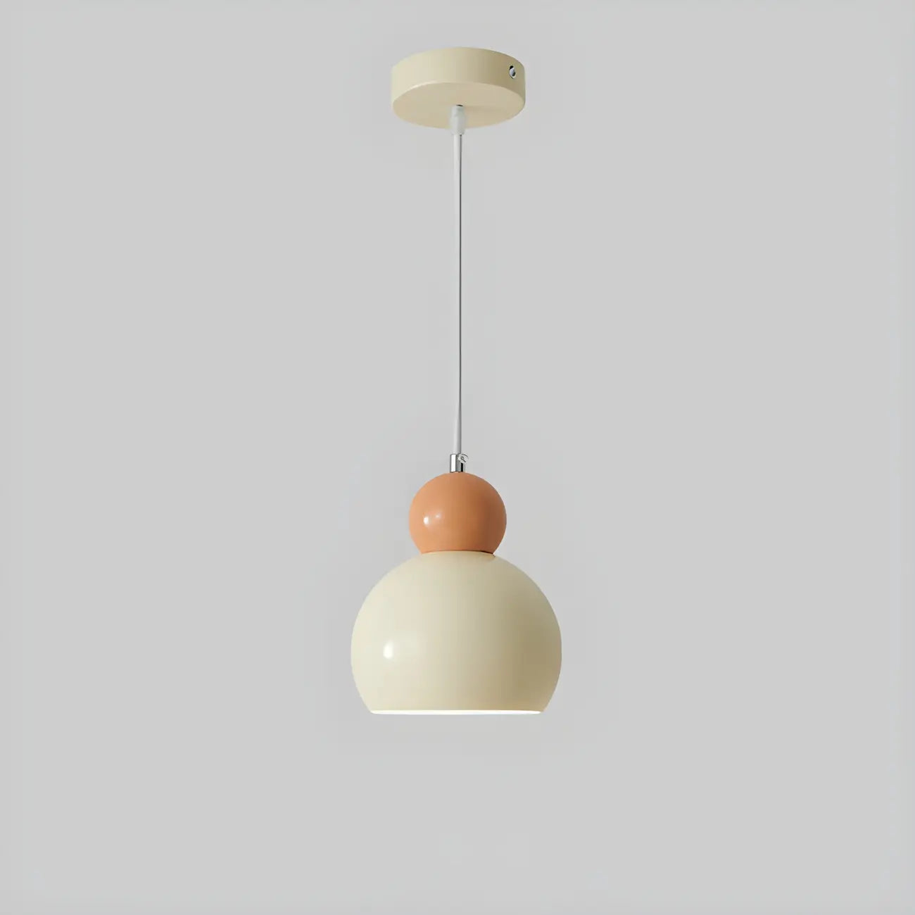 Modern Beaded White Glass 3 Light Pendant Light