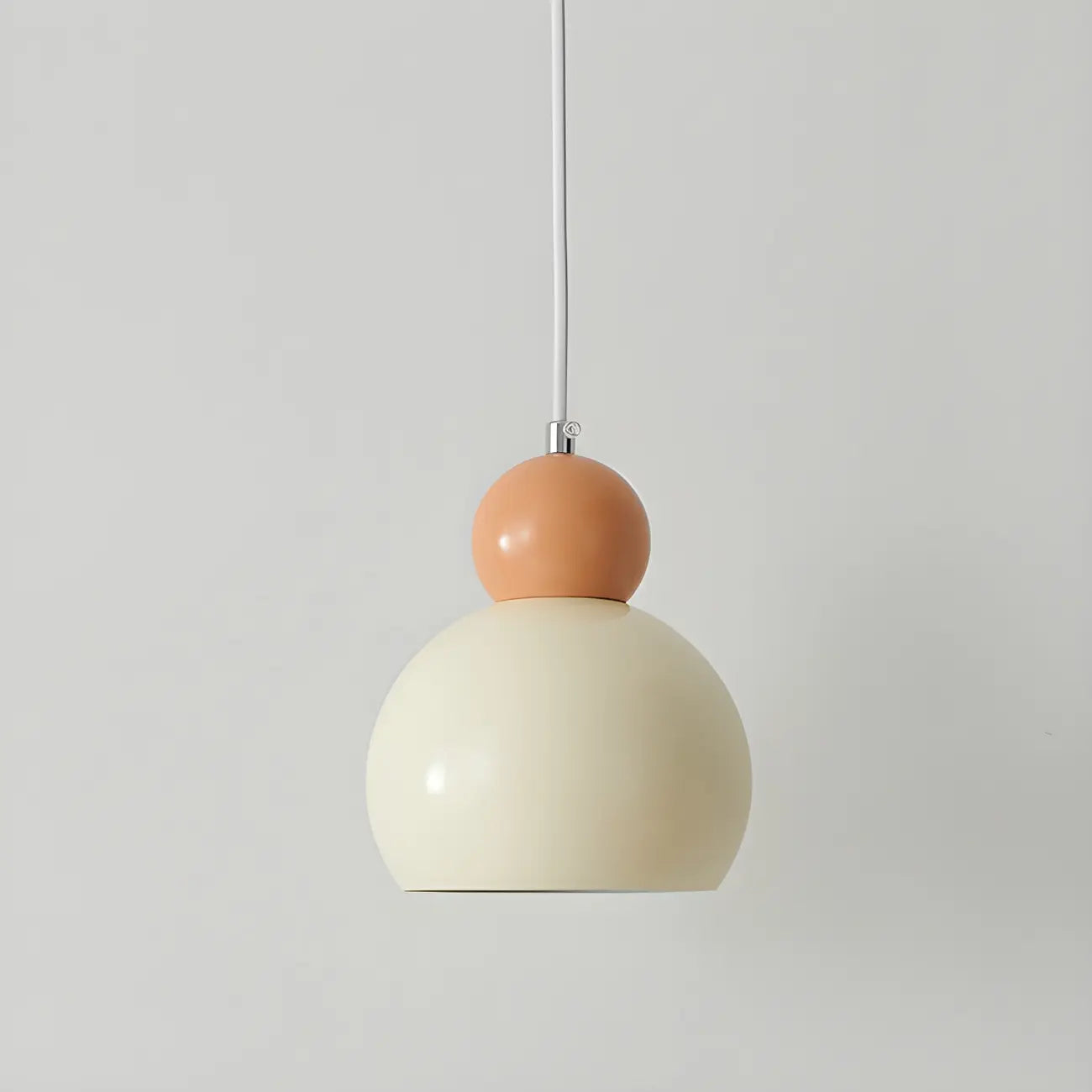 Modern Beaded White Glass 3 Light Pendant Light